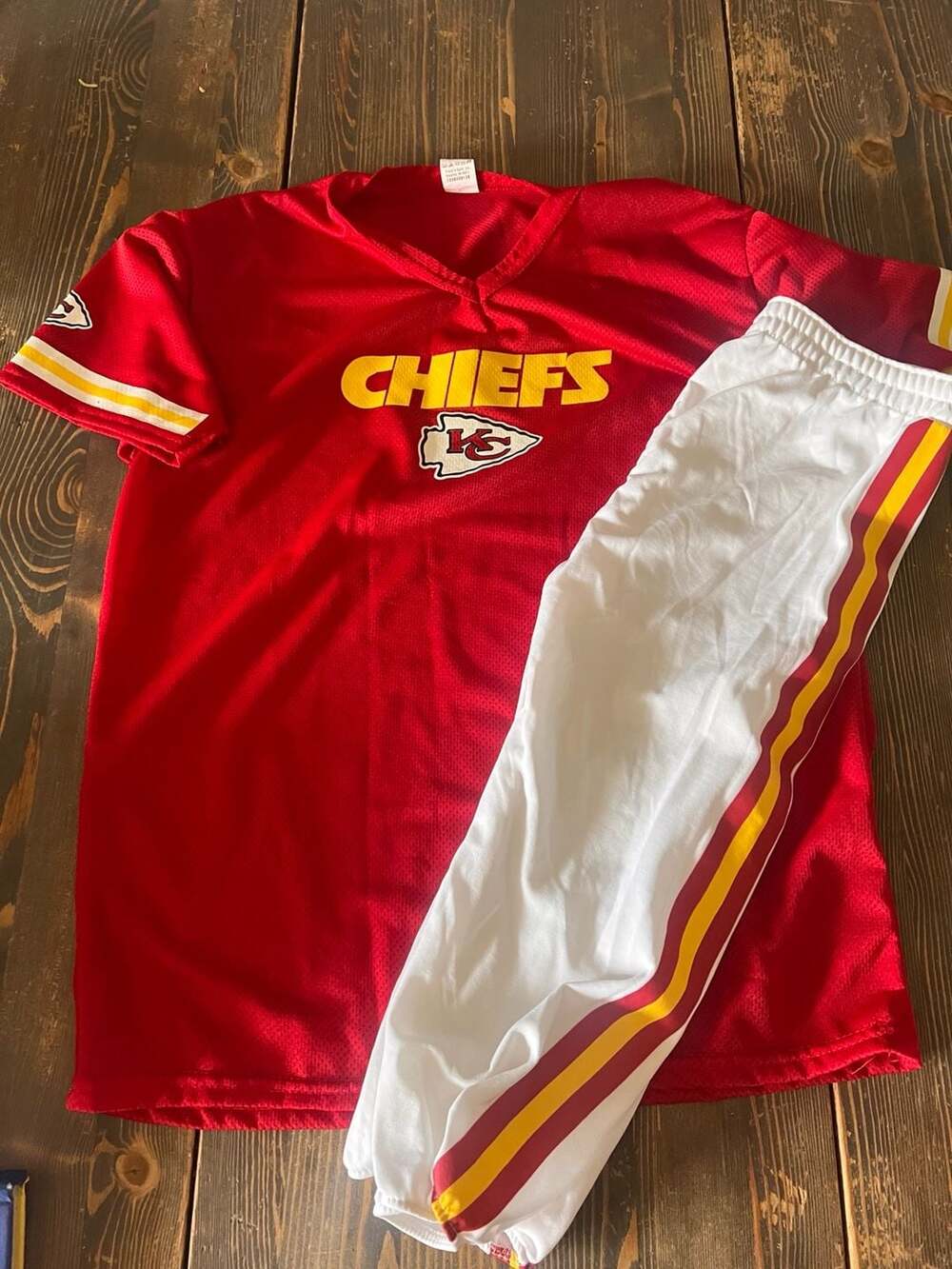Franklin Kansas City Chiefs Deluxe Uniform Set Size L Red White